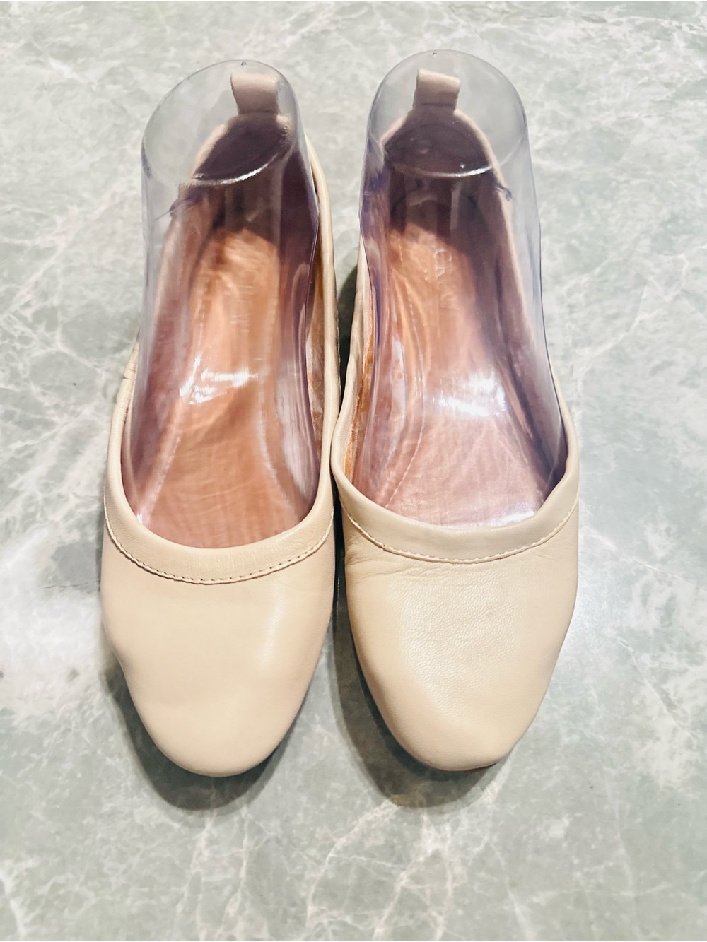 J Crew Neutral Ballet Flat Ladies Minimalist Shoe | Size 6